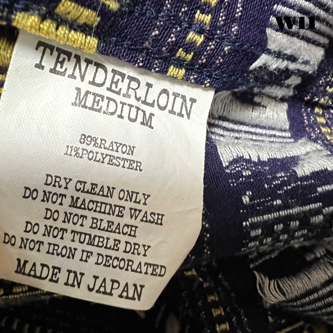 TENDERLOIN(テンダーロイン)の人気品！ TENDERLOIN 半袖 シャツ エレファント インクブルー 紺 M メンズのトップス(シャツ)の商品写真