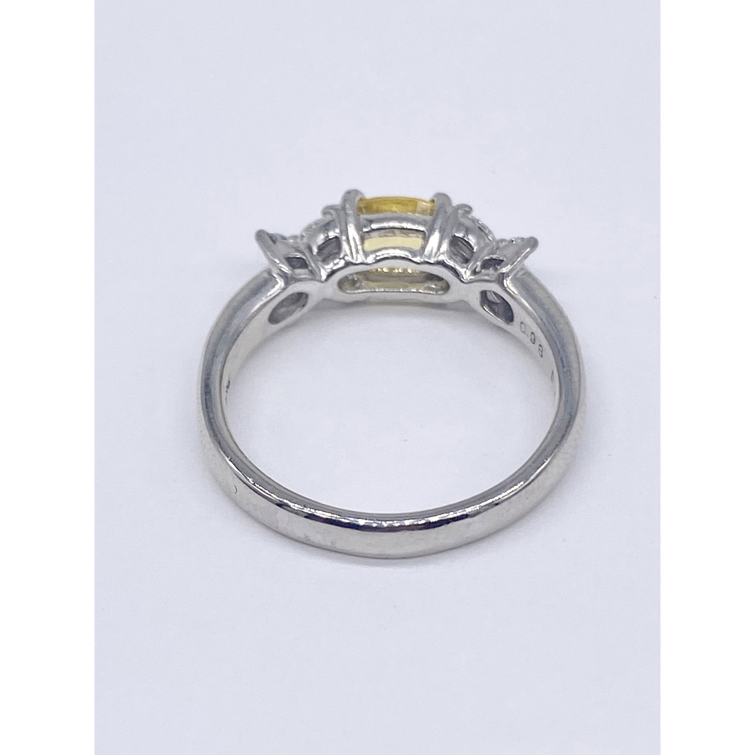 イエローサファイア 0.98ct / ダイヤ 0.18ct Pt900 リング レディースのアクセサリー(リング(指輪))の商品写真