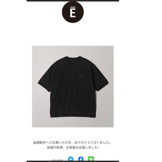 ワンエルディーケーセレクト(1LDK SELECT)のENNOY Short sleeve hem rib tee (BLACK)  (Tシャツ/カットソー(半袖/袖なし))