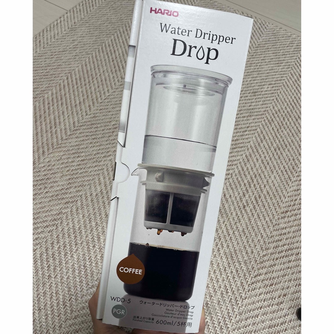 HARIO(ハリオ)のwater dripper DROP/2回使用！美品◎ スマホ/家電/カメラの調理家電(コーヒーメーカー)の商品写真