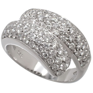 ダミアーニ(Damiani)のダミアーニリング・指輪 パヴェ ダイヤモンド リング K18 ホワイトゴールド WG シルバー銀 40802059924(リング(指輪))