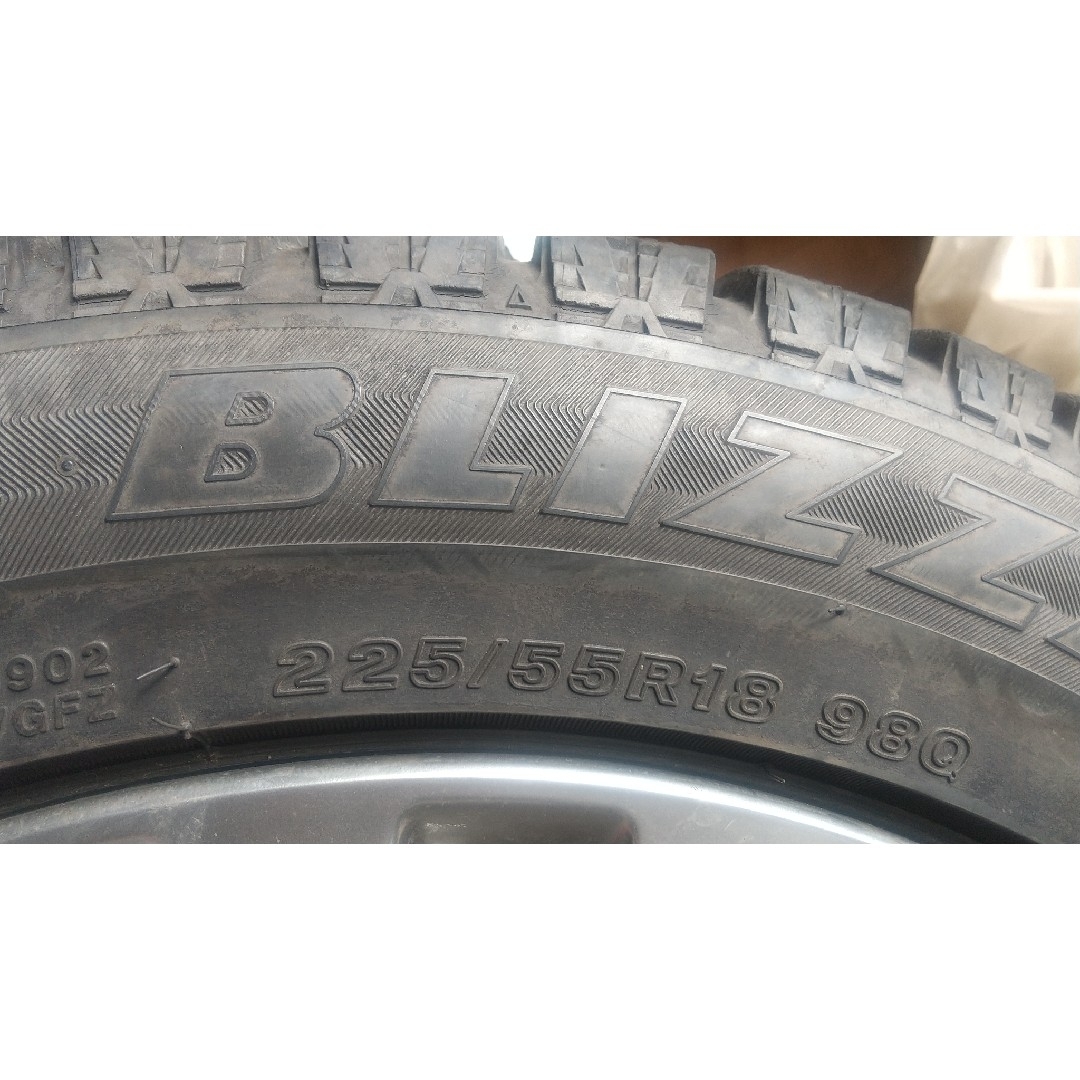 225/55R18 エルグランドE52 純正ホイールスタッドレスタイヤ4本セット 2