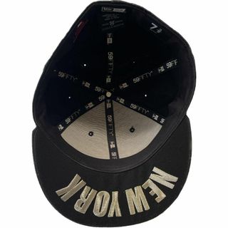 極美品 new era 青黒 チェック 59fifty 7 5/8