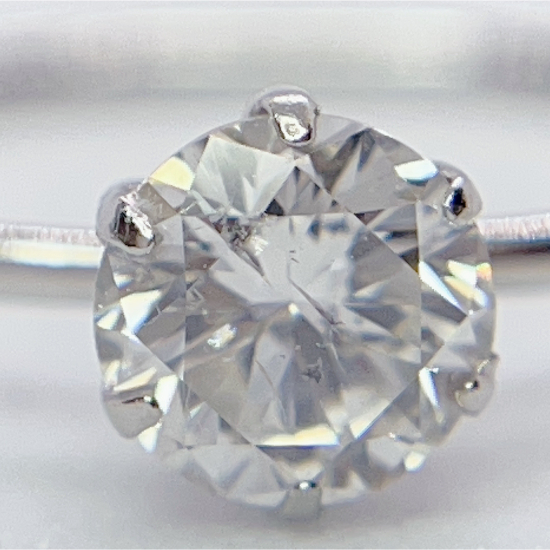 新品　天然ダイヤモンド　一粒リング　プラチナ　12号　指輪