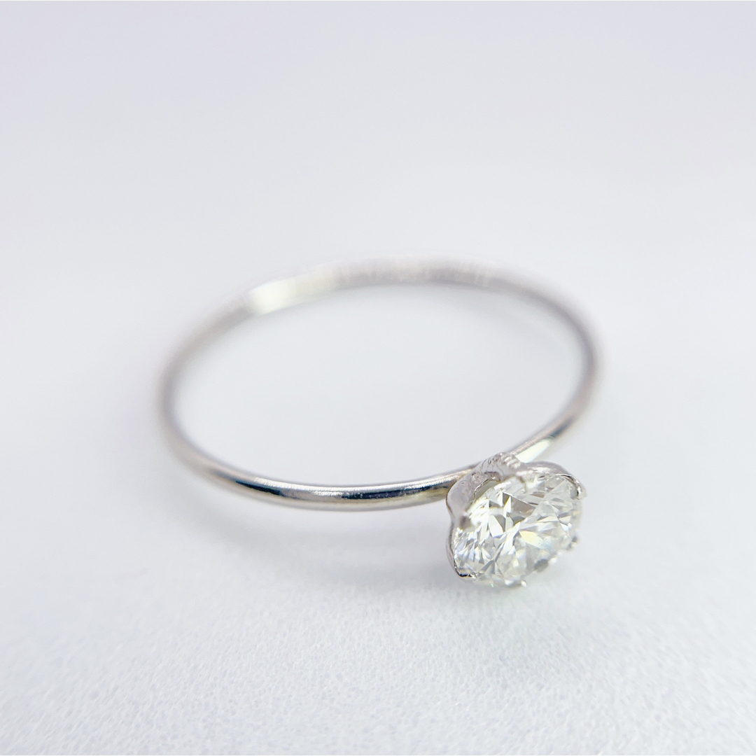 新品 天然ダイヤモンド 0.4ct 一粒 プラチナ リング 11.5号 指輪