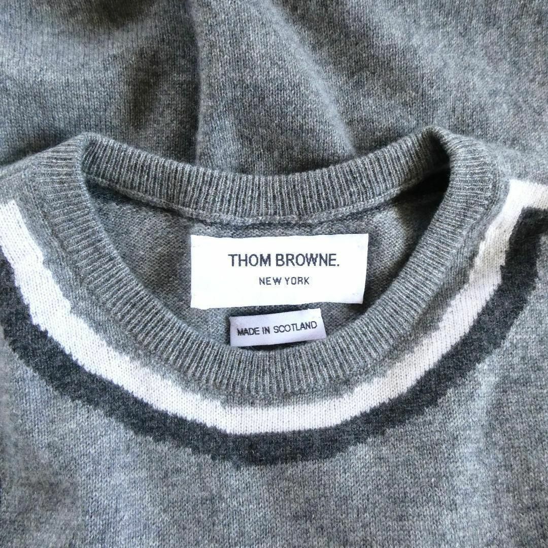 極美品 THOM BROWNE カシミヤ100％ ノースリーブ ニット ベスト