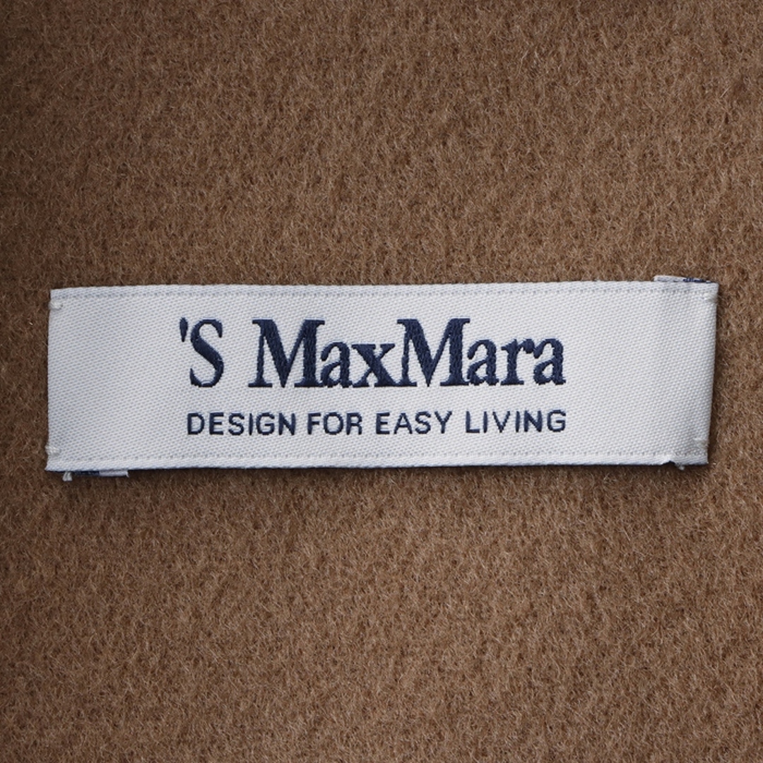 'S Max Mara(エスマックスマーラ)のエス マックス マーラ 'S MAX MARA コート ARONA ピュア ヴァージンウール ダブルフェイス ショー コート ミドル キャメル 2023年秋冬新作 2390160439 0001 CAMEL レディースのジャケット/アウター(ロングコート)の商品写真