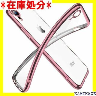 ☆送料無料 iPhone XR ケース クリア 透明 tp バー ピンク 117(iPhoneケース)