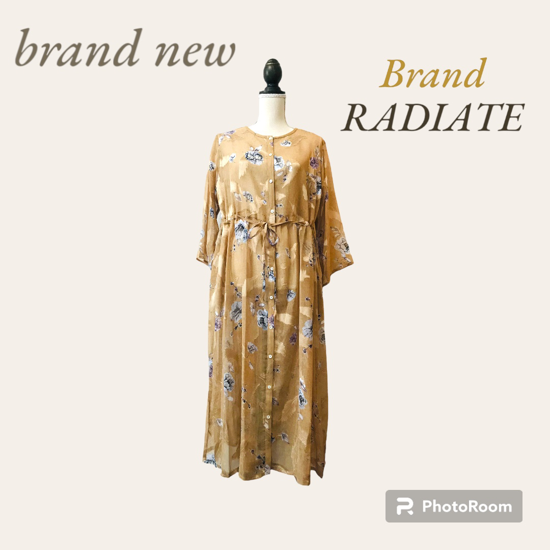 新品タグ付16000円 RADIATE バックデザインワンピース