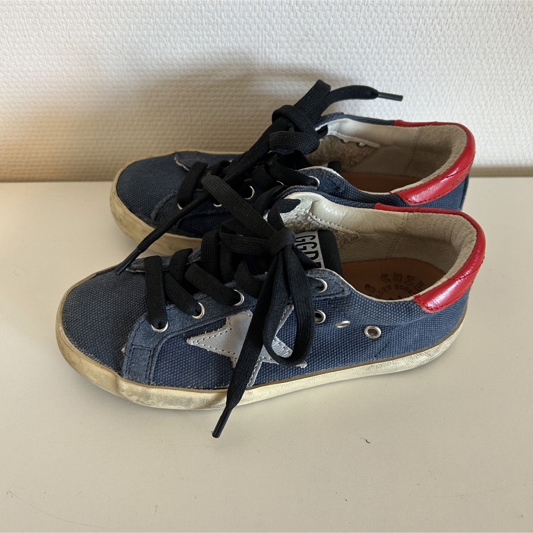 GOLDEN GOOSE(ゴールデングース)の✳︎着用数回✳︎ ゴールデングース  キッズ　スニーカー　17㎝　18㎝ キッズ/ベビー/マタニティのキッズ靴/シューズ(15cm~)(スニーカー)の商品写真