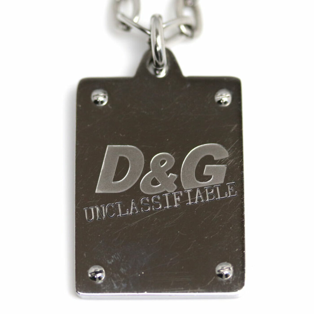 D&G(ディーアンドジー)のD&G ディーアンドジー メタル プレート ネックレス 43.5g 60cm メンズ【中古】 メンズのアクセサリー(ネックレス)の商品写真