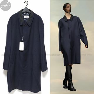 42 新品 22AW メゾンマルジェラ ウール ビスコース コート ステンカラー
