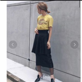 アメリヴィンテージ(Ameri VINTAGE)のameri vintage under sheer skirt(ロングスカート)