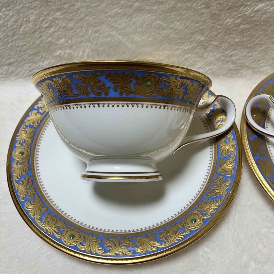 【極美品】Noritake グランブロシェ カップ＆ソーサー 2客