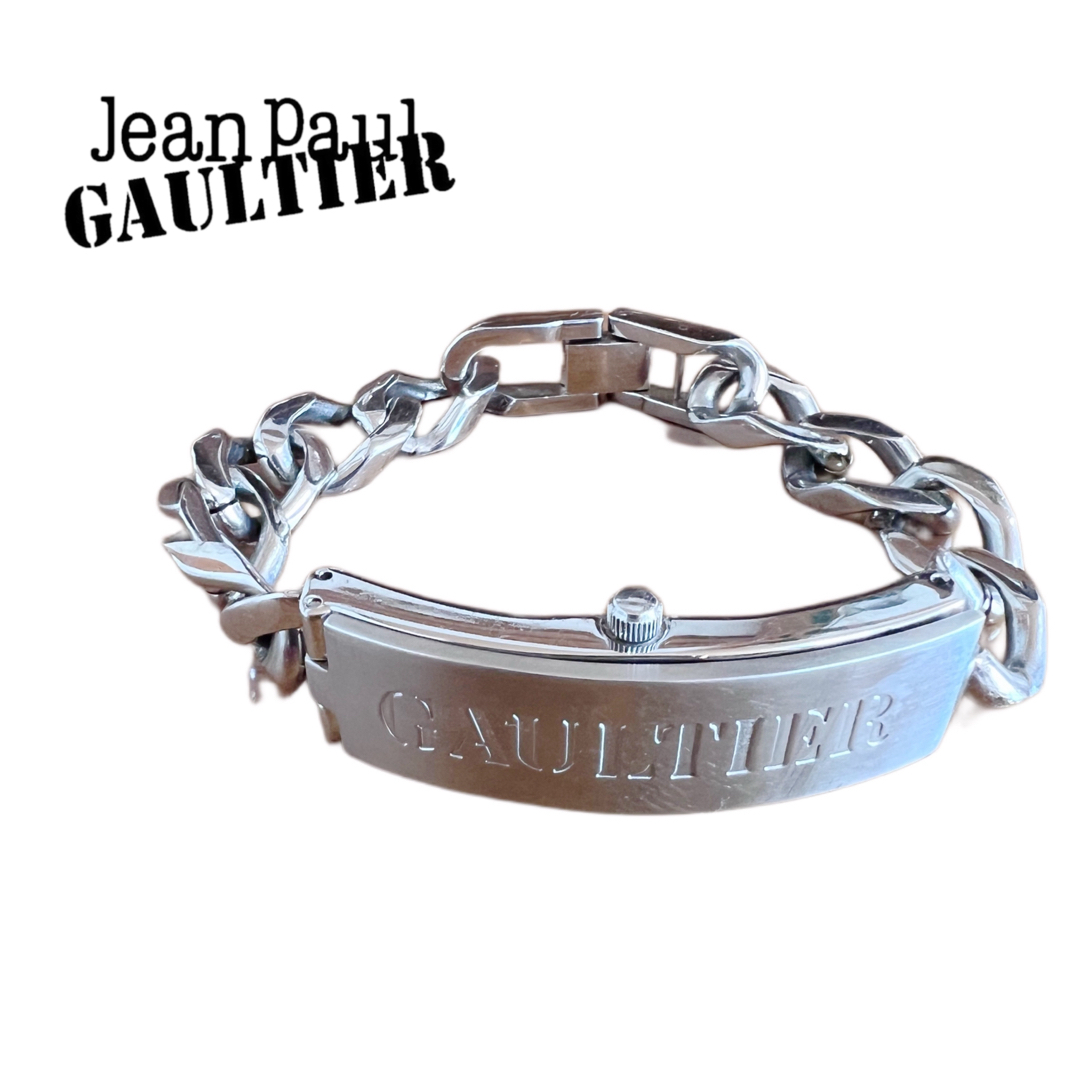 廃盤★Jean Paul GAULTIER ゴルチエ 動確済 時計ブレスレットシルバー送料