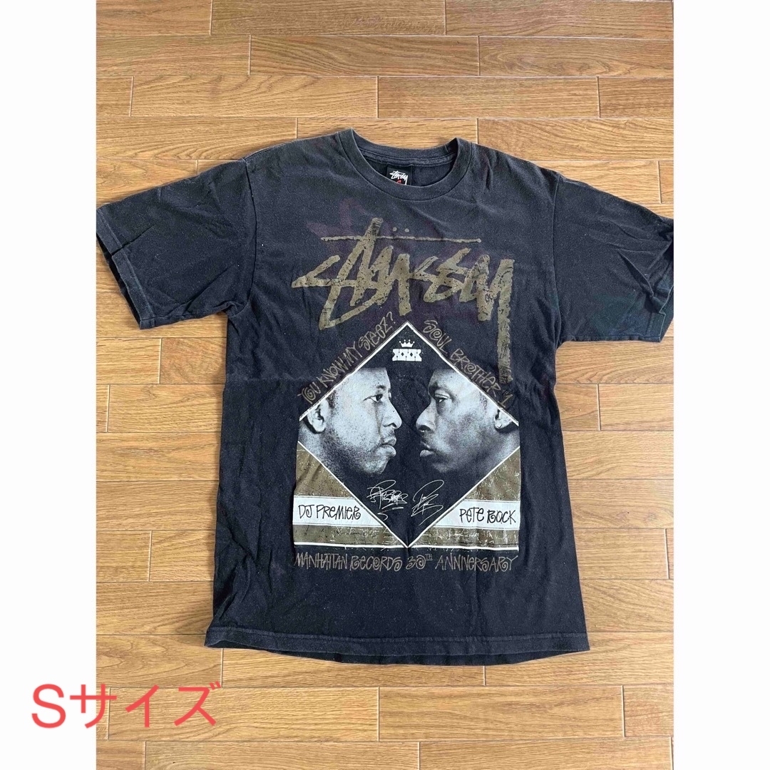 新品 STUSSY x MANHATTAN RECORDS Tシャツ L 黒