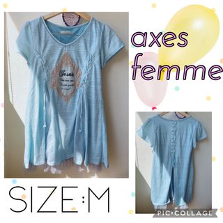 アクシーズファム(axes femme)のアクシーズファム　チュニック　ミニワンピース　春夏　半袖(チュニック)