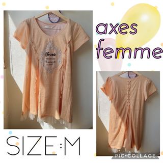 アクシーズファム(axes femme)のアクシーズファム　チュニック　ミニワンピース　春夏　半袖(チュニック)