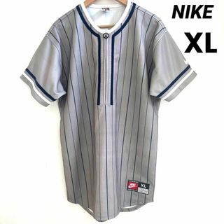 ナイキ(NIKE)の希少　NIKE ハーフジップ　シャツ　ゲームシャツ 大きいサイズ　XL(Tシャツ/カットソー(半袖/袖なし))