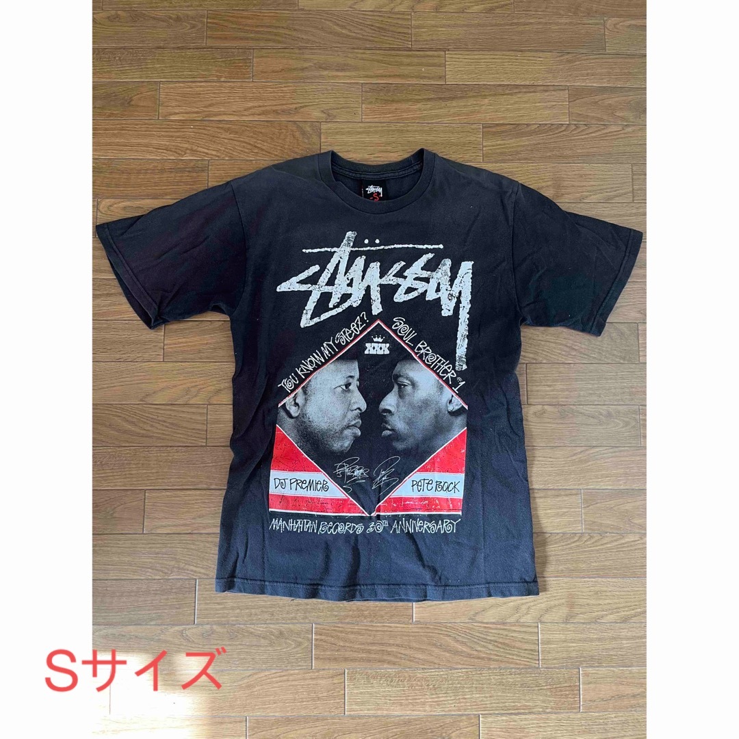 新品 STUSSY x MANHATTAN RECORDS Tシャツ L 黒