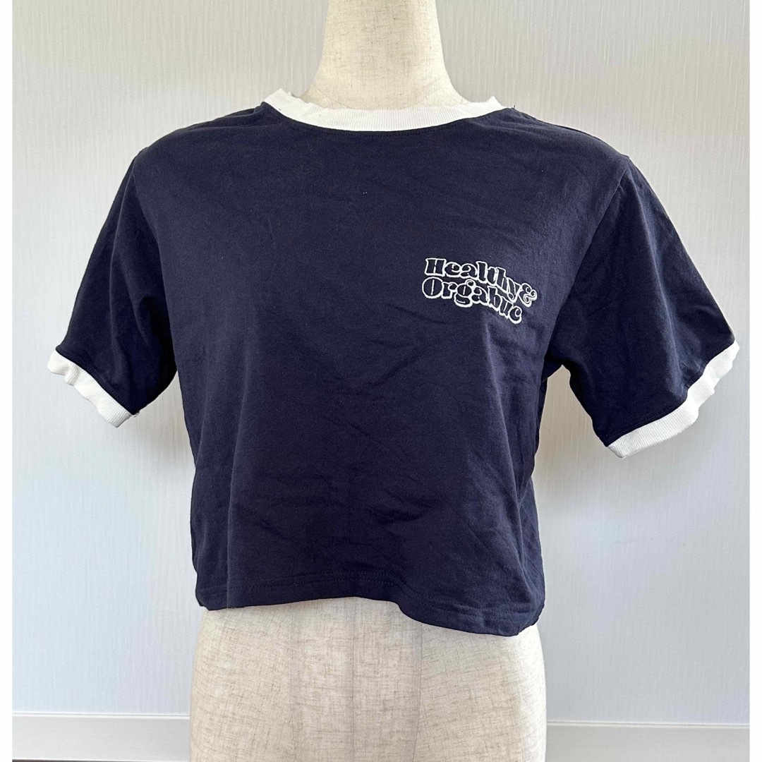 古着風 ショート丈Ｔシャツ レディースのトップス(Tシャツ(半袖/袖なし))の商品写真