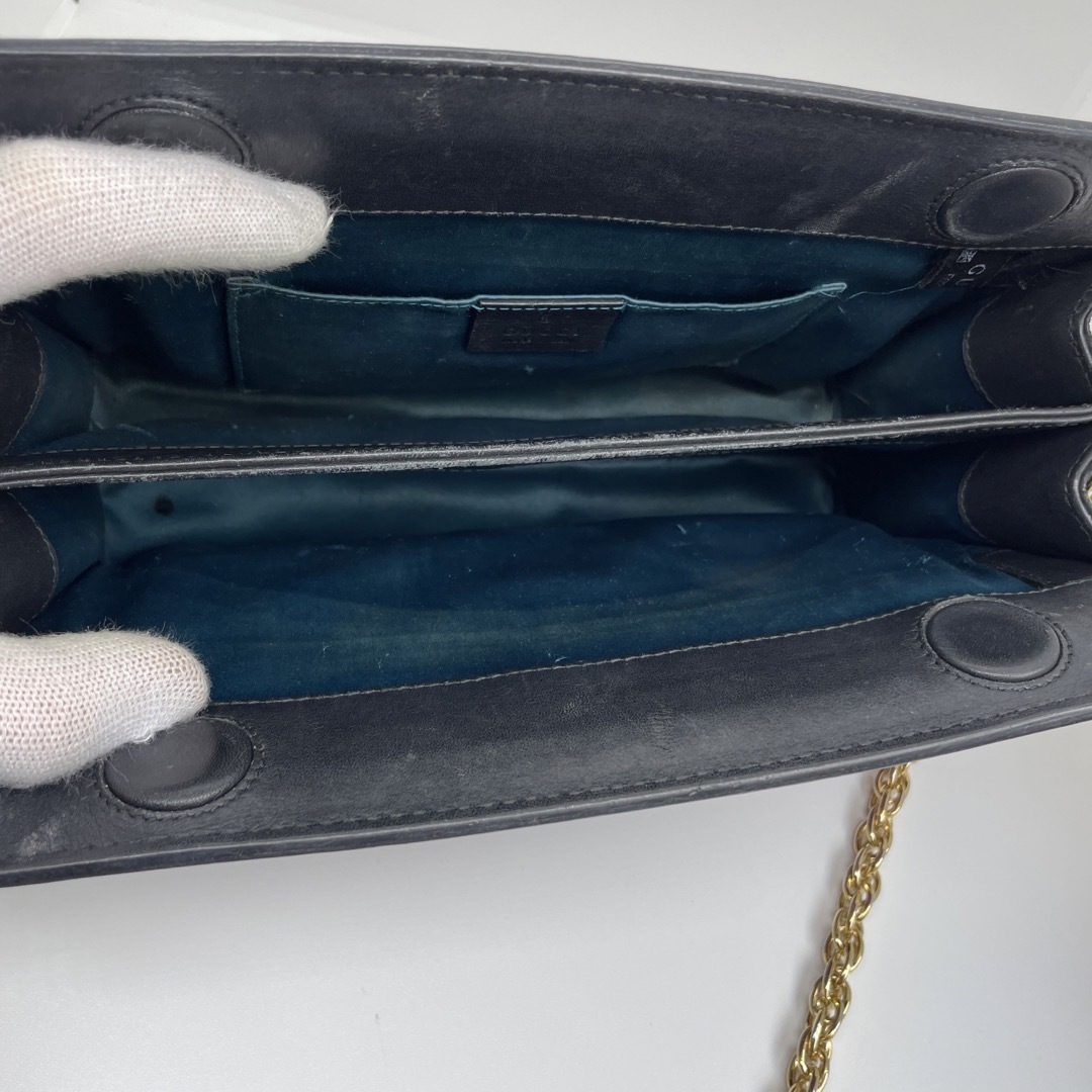 GUCCI オフィディア チェーン ショルダーバッグ GGマーモント