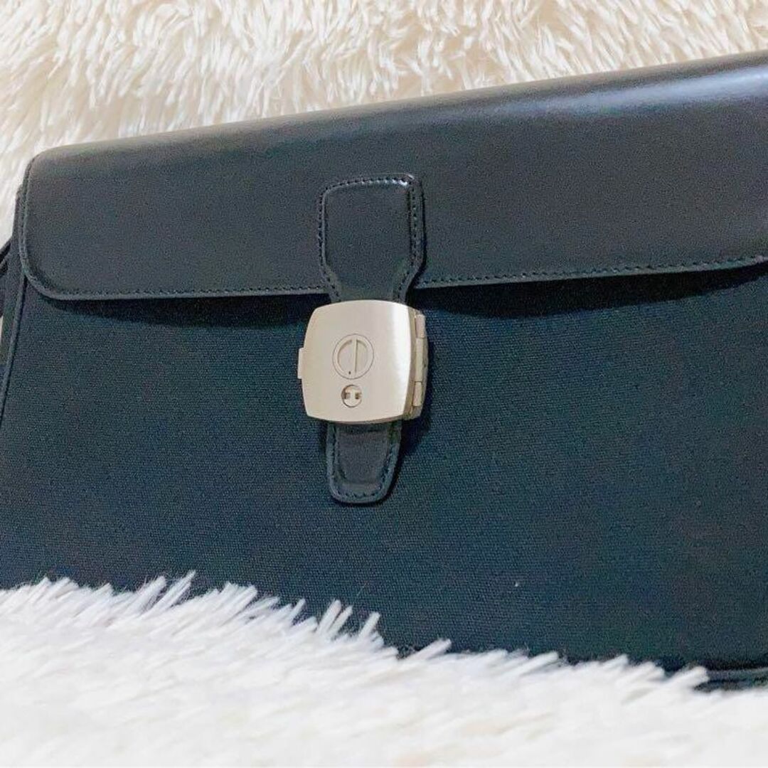 ✨美品✨dunhill ダンヒル セカンドバッグ クラッチ ブラック レザー