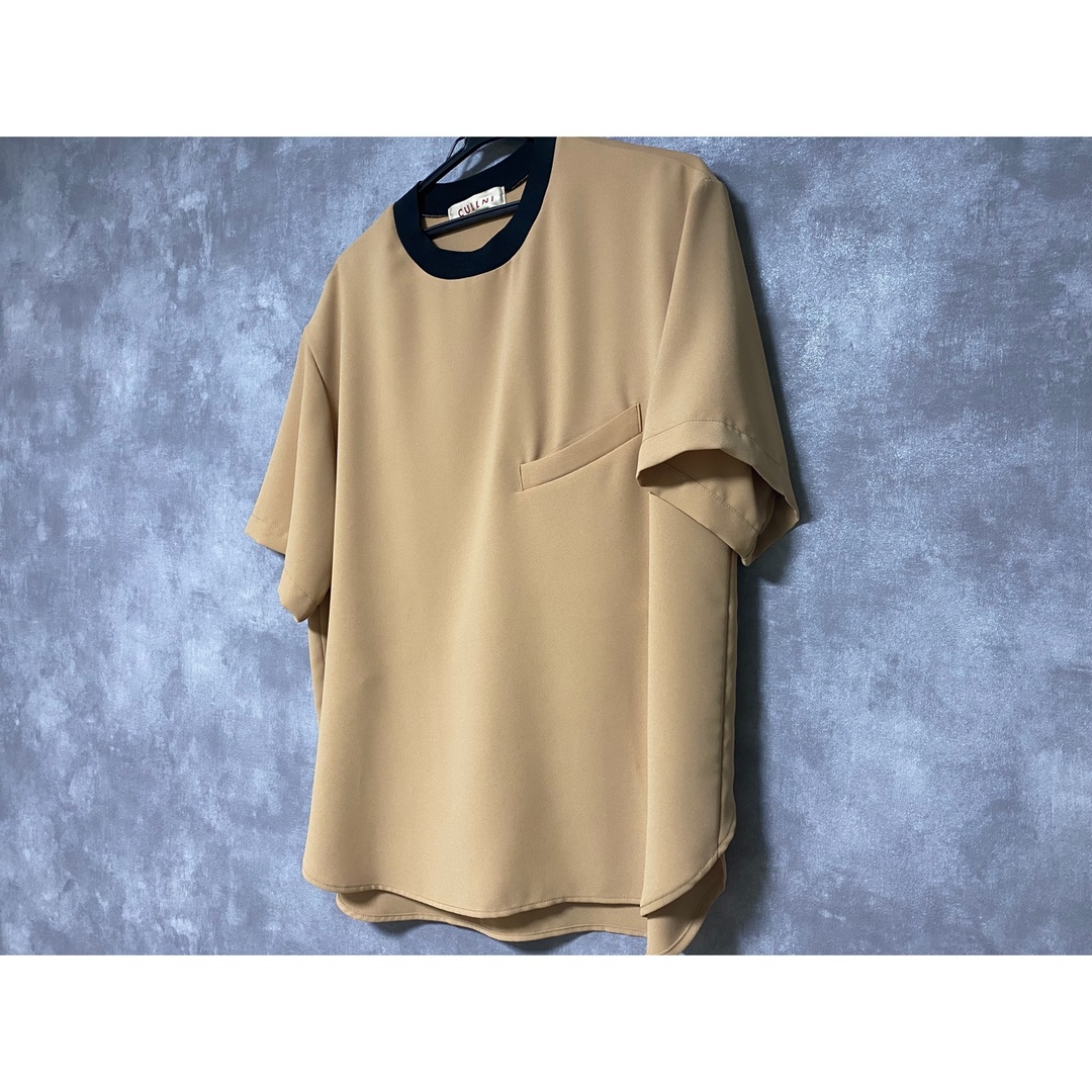 【cullni】　クルニ　ラウンドカットソー  Beige サイズ1