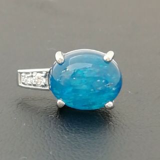 Pt950◯アパタイト3.50ct✨ダイヤ付き✨ペンダントヘッド✨QVC商品✨