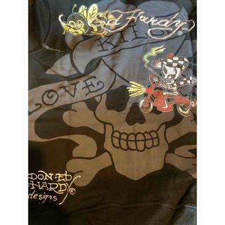 Ed Hardy エドハーディ　ジップアップパーカー　タイガー　ドラゴン　黒　M