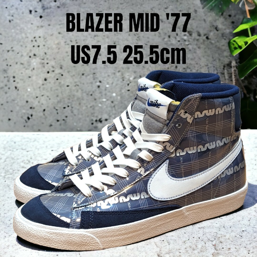 靴/シューズNIKE ナイキ BLAZER MID ブレーザー 25.5cm ユニセックス