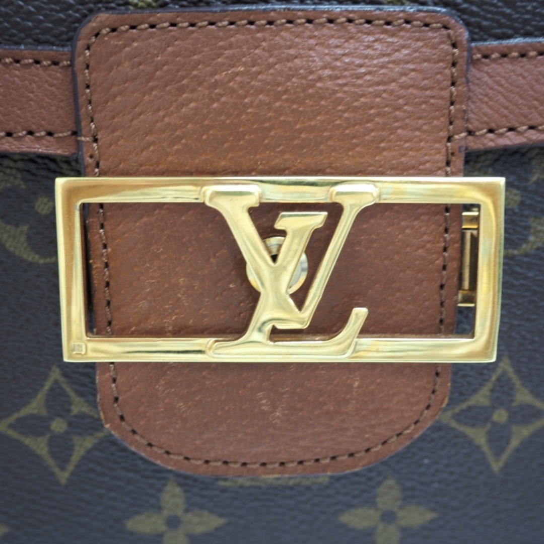 ルイヴィトン LOUIS VUITTON ショルダーバッグ
 モノグラム ドーフィーヌ LVロゴ M51410 ブラウン 7