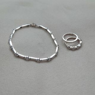 スタージュエリー(STAR JEWELRY)のSTAR JEWELRY 美品ブレスレット＆リング(リング(指輪))