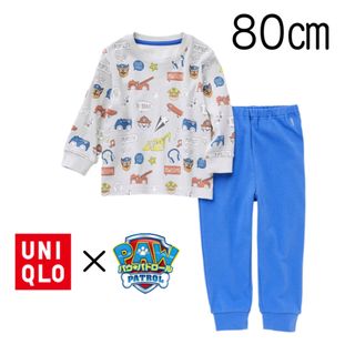 ユニクロ(UNIQLO)の【新品未使用】ユニクロ ベビー パウ・パトロール パジャマ（長袖）80(パジャマ)