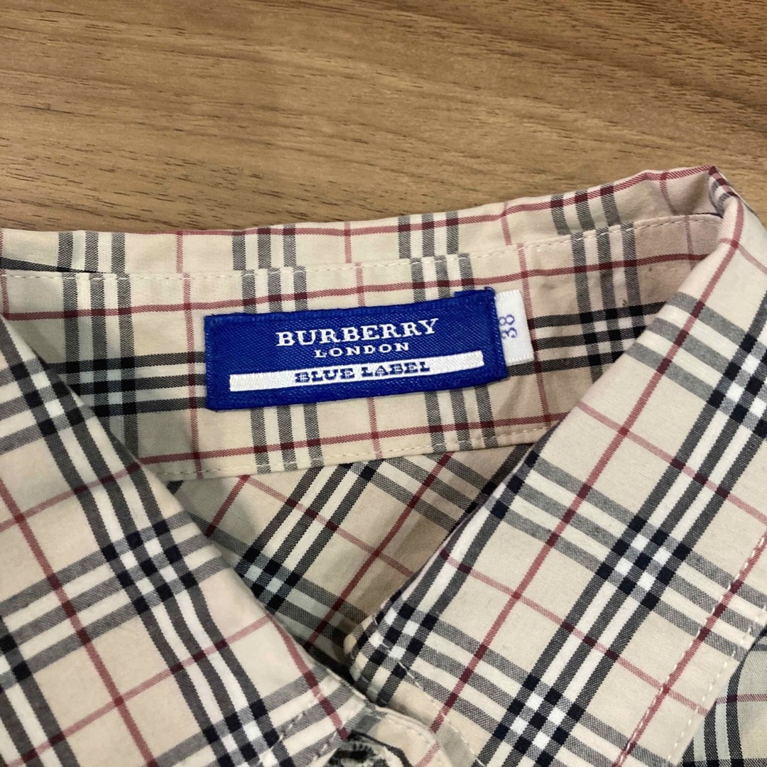 BURBERRY BLUE LABEL(バーバリーブルーレーベル)の【極美品】Burberry バーバリー 綿 長袖 シャツ ノヴァチェック レディースのトップス(シャツ/ブラウス(長袖/七分))の商品写真