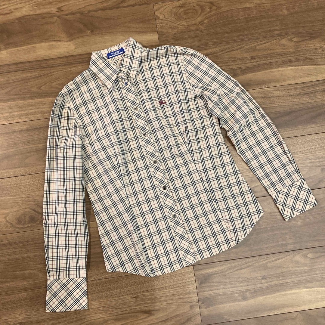 BURBERRY BLUE LABEL(バーバリーブルーレーベル)の【極美品】Burberry バーバリー 綿 長袖 シャツ ノヴァチェック レディースのトップス(シャツ/ブラウス(長袖/七分))の商品写真