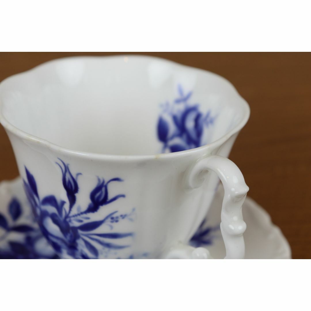 ROYAL ALBERT(ロイヤルアルバート)のロイヤルアルバート　デミタス　デュオ　Connoisseur　ブルーローズ　薔薇 インテリア/住まい/日用品のキッチン/食器(食器)の商品写真