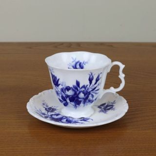 ロイヤルアルバート(ROYAL ALBERT)のロイヤルアルバート　デミタス　デュオ　Connoisseur　ブルーローズ　薔薇(食器)