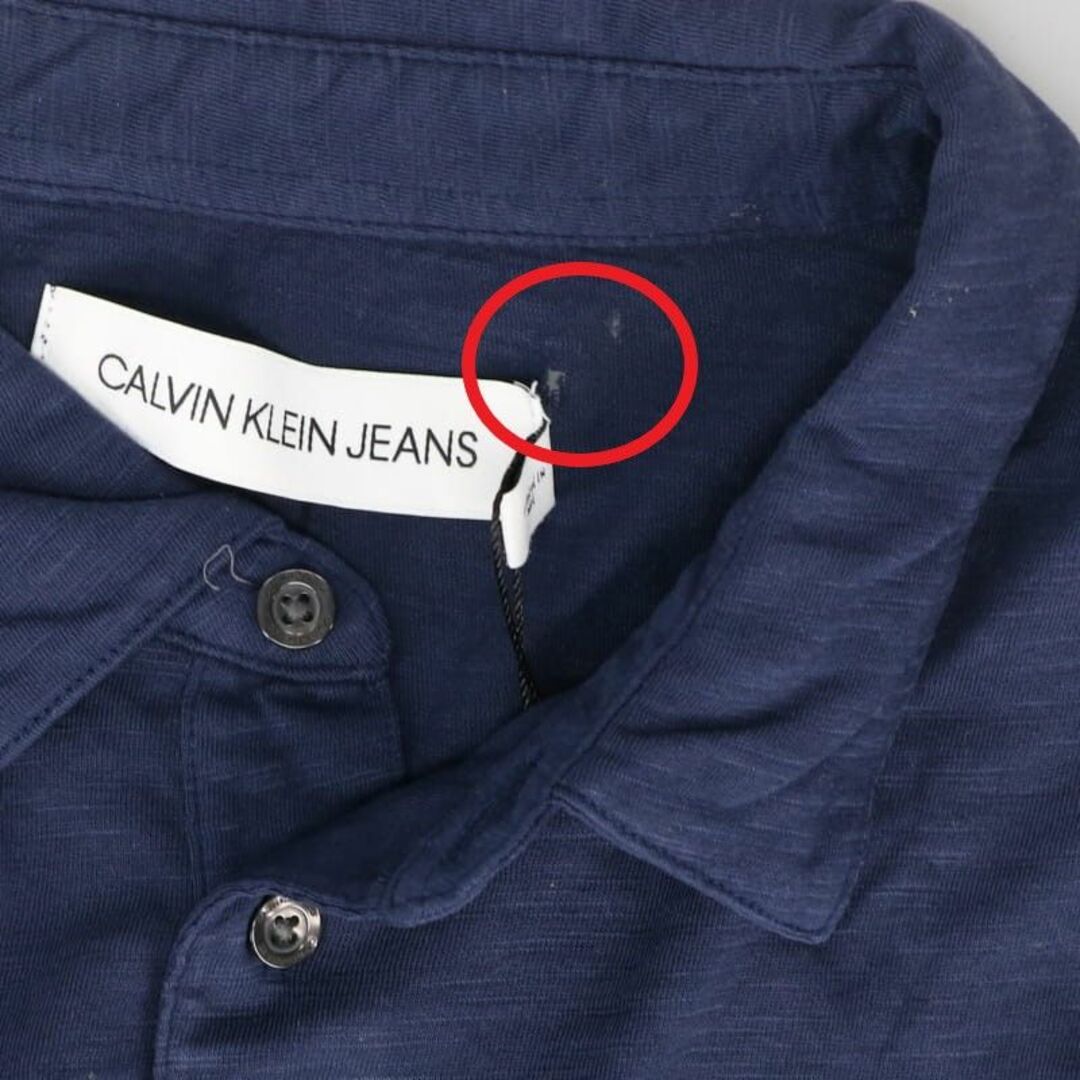 Calvin Klein(カルバンクライン)の【穴あき】カルバンクライン ポロシャツ 41VM210 496 M メンズのトップス(ポロシャツ)の商品写真