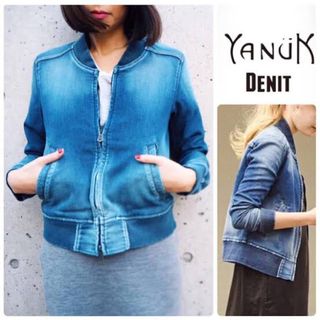 YANUK - YANUK ヤヌーク DENIT デニム ジャケット BOMBER 新品 XSの ...