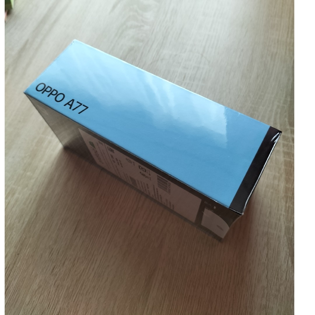 OPPO(オッポ)のOPPO A77 ブルー SIMフリー スマホ/家電/カメラのスマートフォン/携帯電話(スマートフォン本体)の商品写真