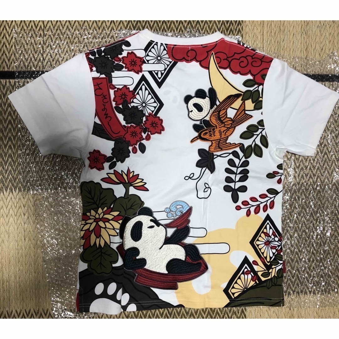 PANDIESTA 半袖Tシャツ　未使用品 花札 花見酒 パンダ 刺繍