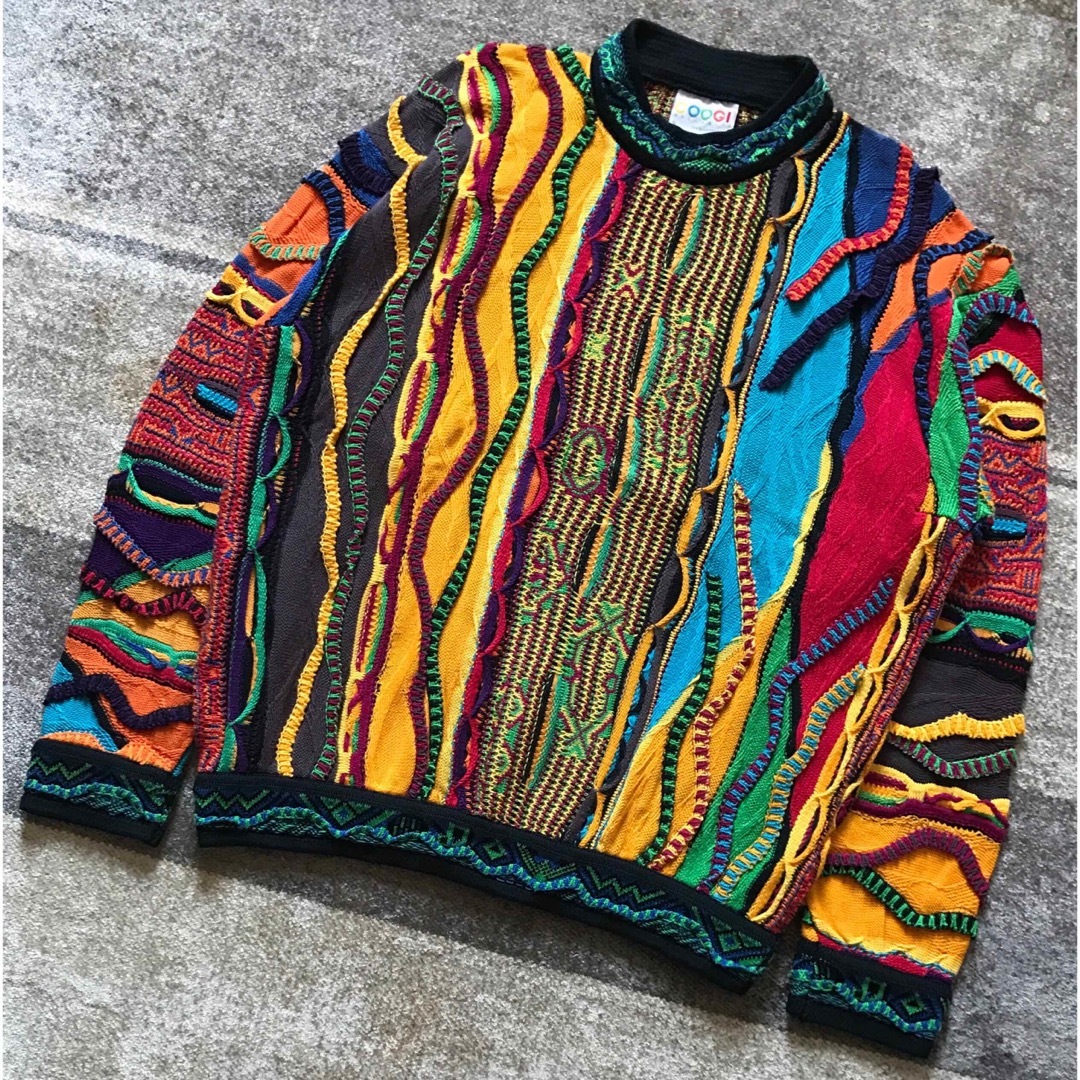 絶妙なカラー配色 芸術 COOGI クージー 3D コットン ニット セーター | フリマアプリ ラクマ