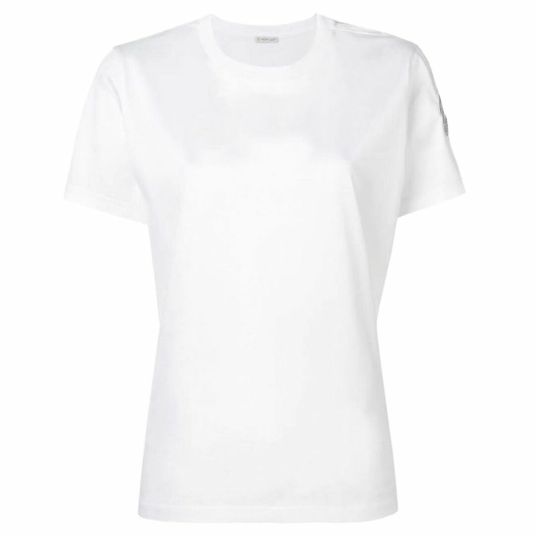 L15 MONCLER ホワイト ビックロゴ クルーネックTシャツ XL