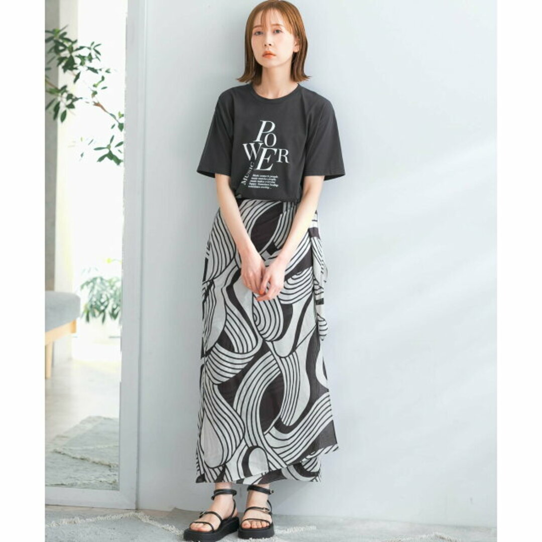 URBAN RESEARCH ROSSO(アーバンリサーチロッソ)の【BEGBLACK】ESLOW WRAP SKIRT レディースのスカート(ロングスカート)の商品写真