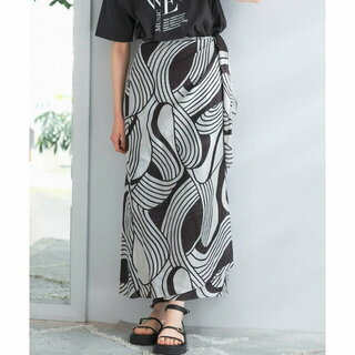 アーバンリサーチロッソ(URBAN RESEARCH ROSSO)の【BEGBLACK】ESLOW WRAP SKIRT(ロングスカート)