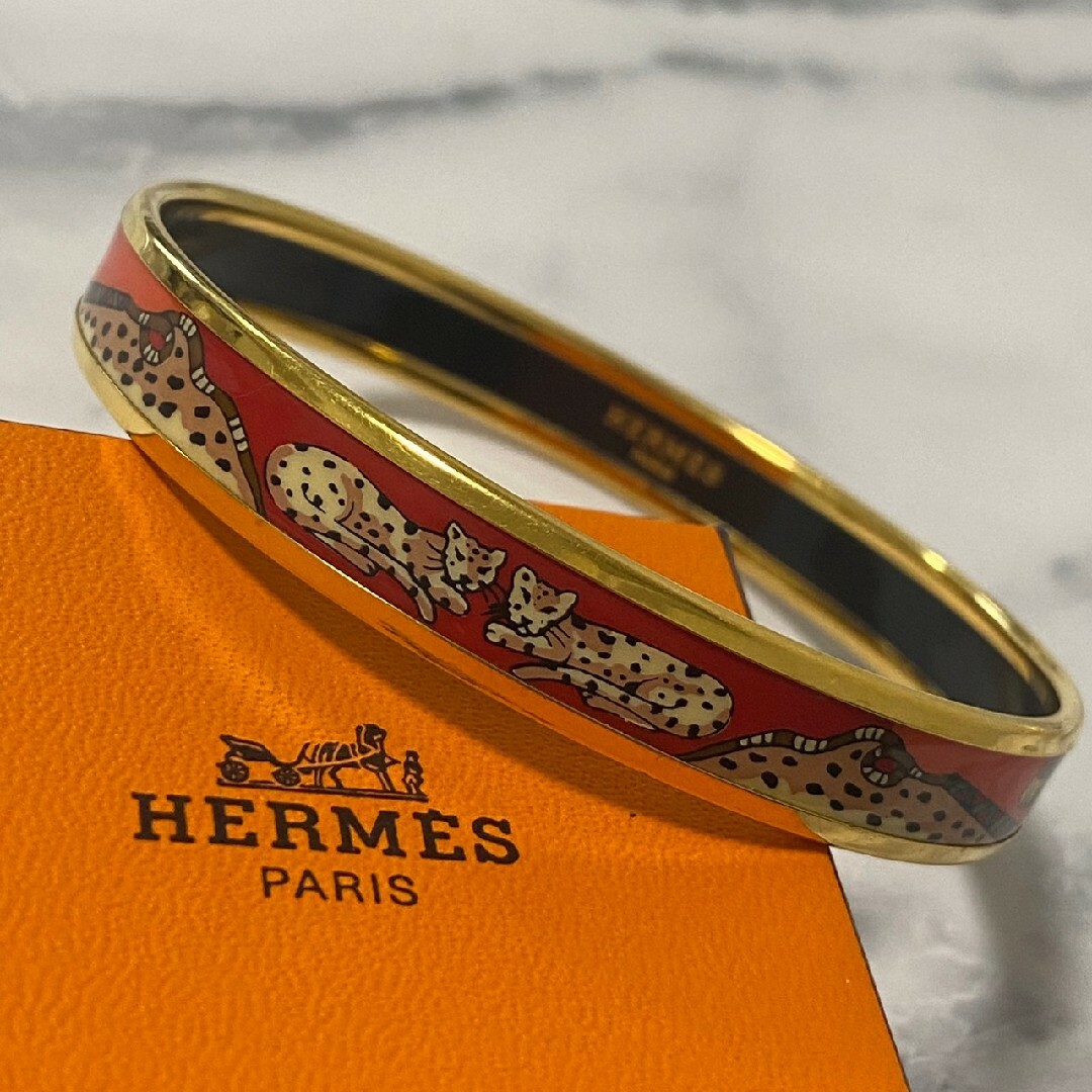 エルメス HERMES バングル エマイユ 七宝焼    レディース