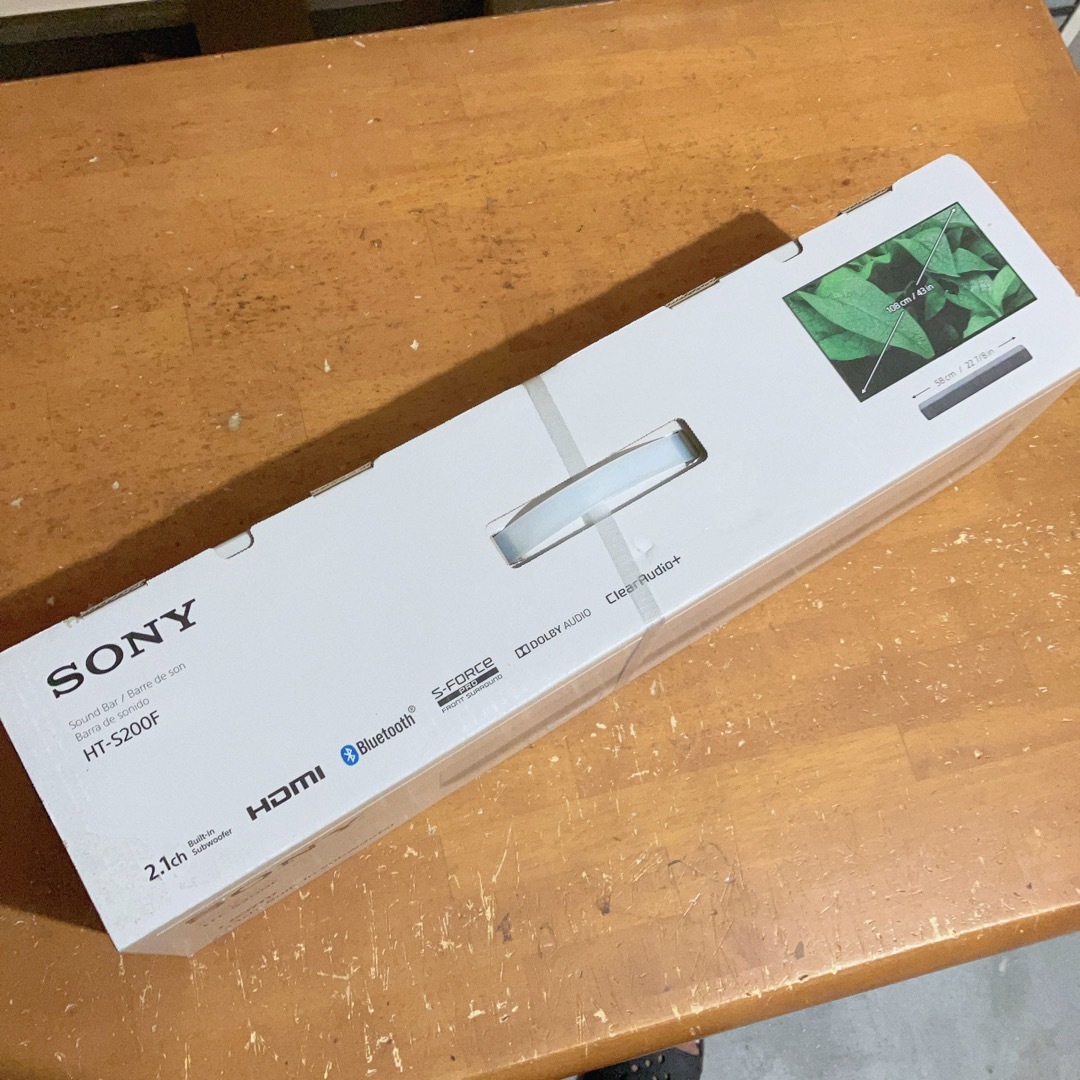 [美品]SONY サウンドバー  Bluetooth対応 HT-S200F W