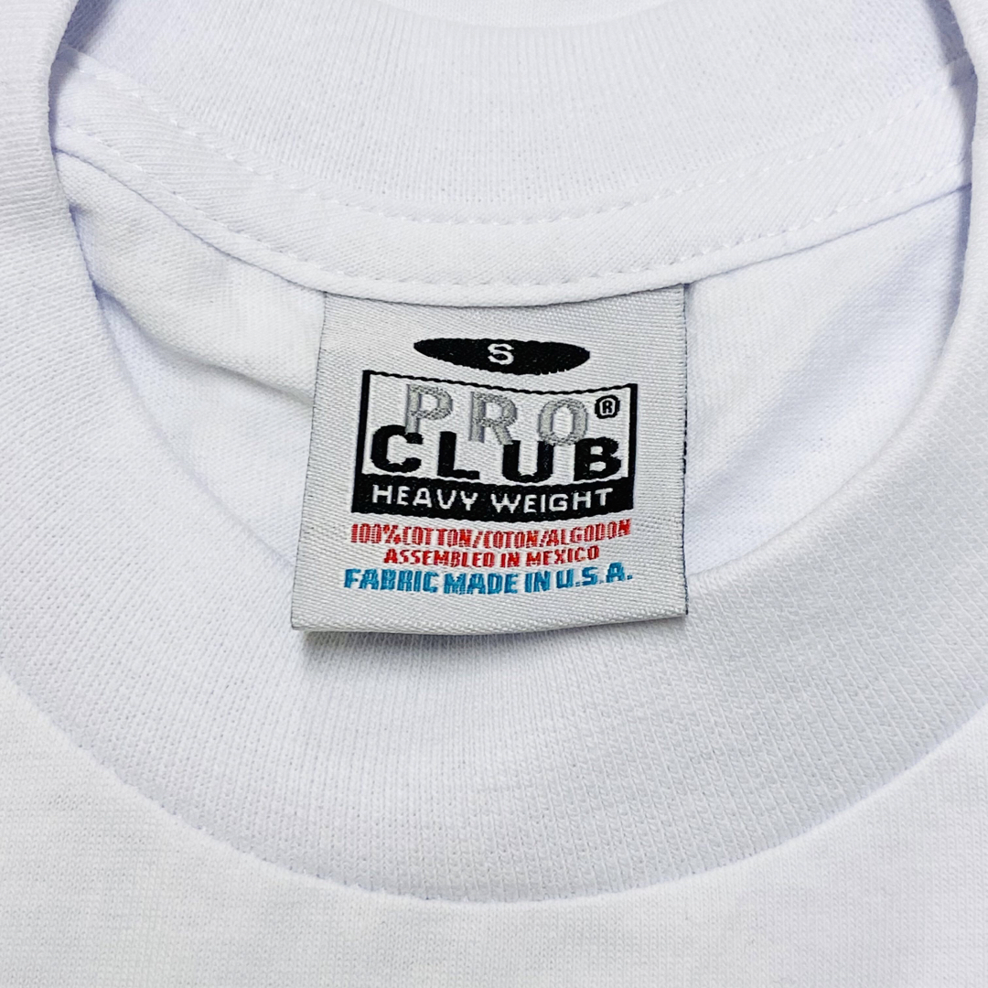 新品未使用 プロクラブ 厚手 無地 半袖Tシャツ ヘビーウエイト 白黒2枚 S