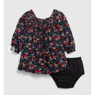 babyGAP - GAP スモックフローラルワンピース オムツカバーセット ...